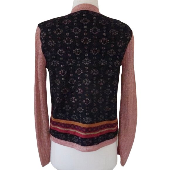 KENZO floral intarsia tank & cardigan sweater twin set M - Picture 2 of 9